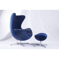 velvet fabric chair egg chair